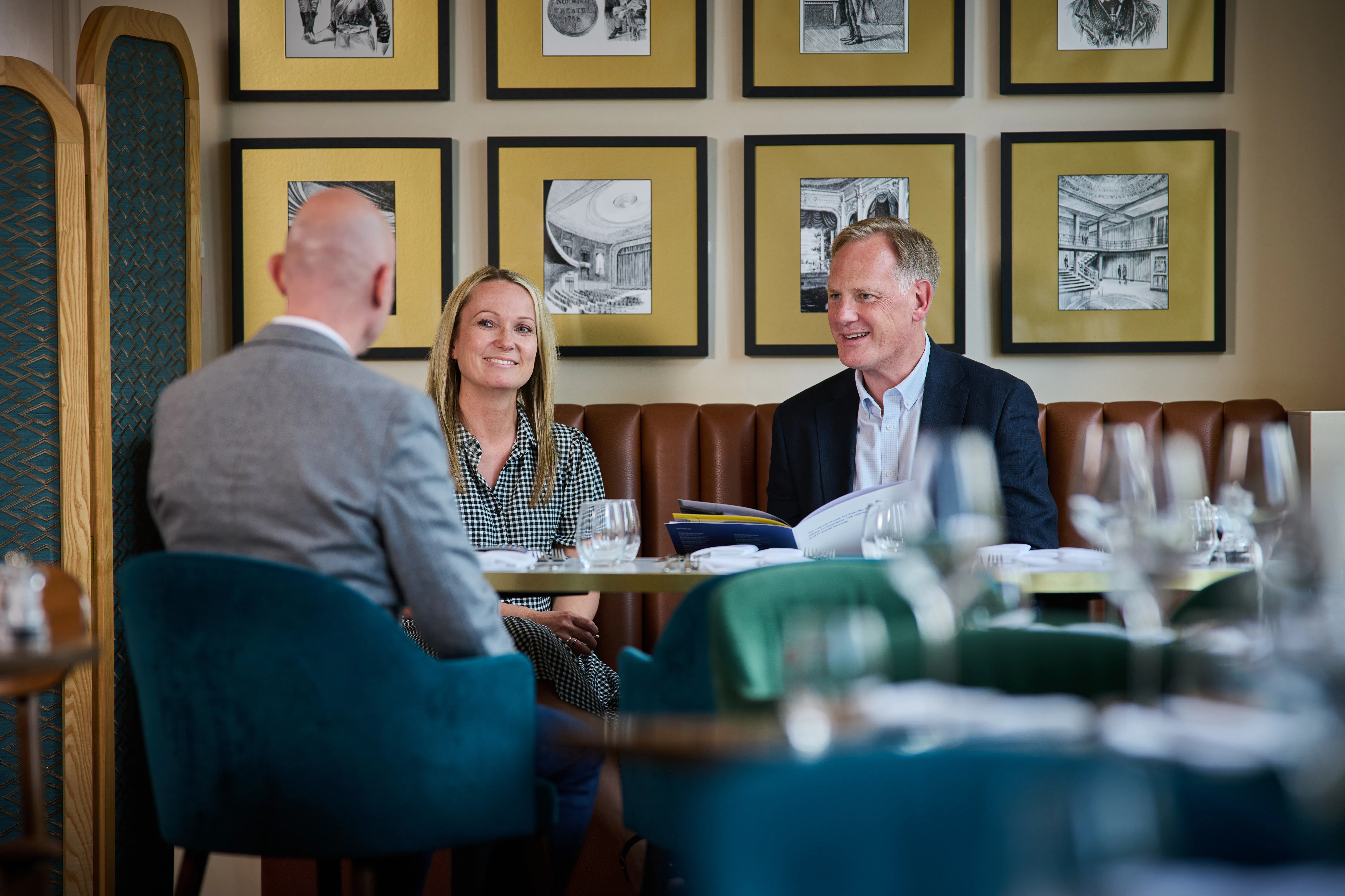 Becci and Stephen with ABG Account Executive, Jon Preston