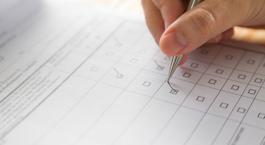 Person conducting a CQC assessment