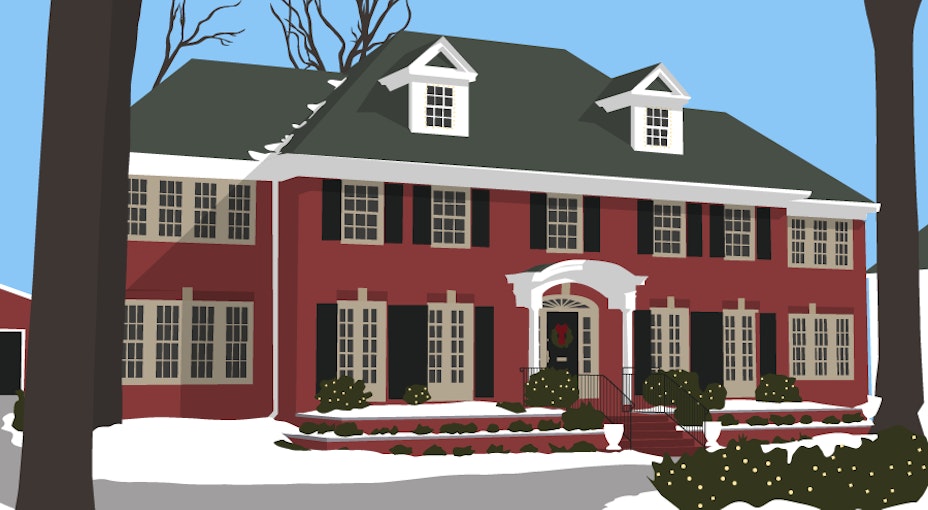Home Alone house illustration