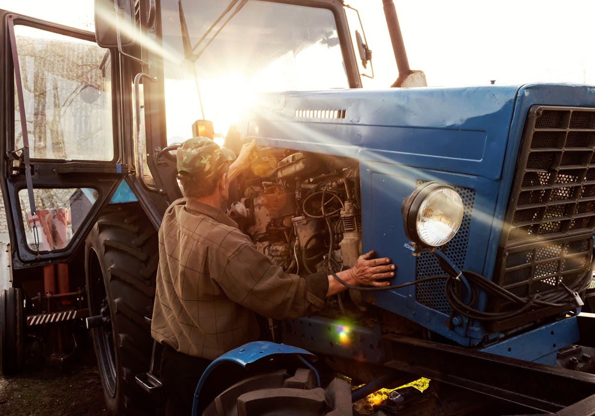Tractor maintenance