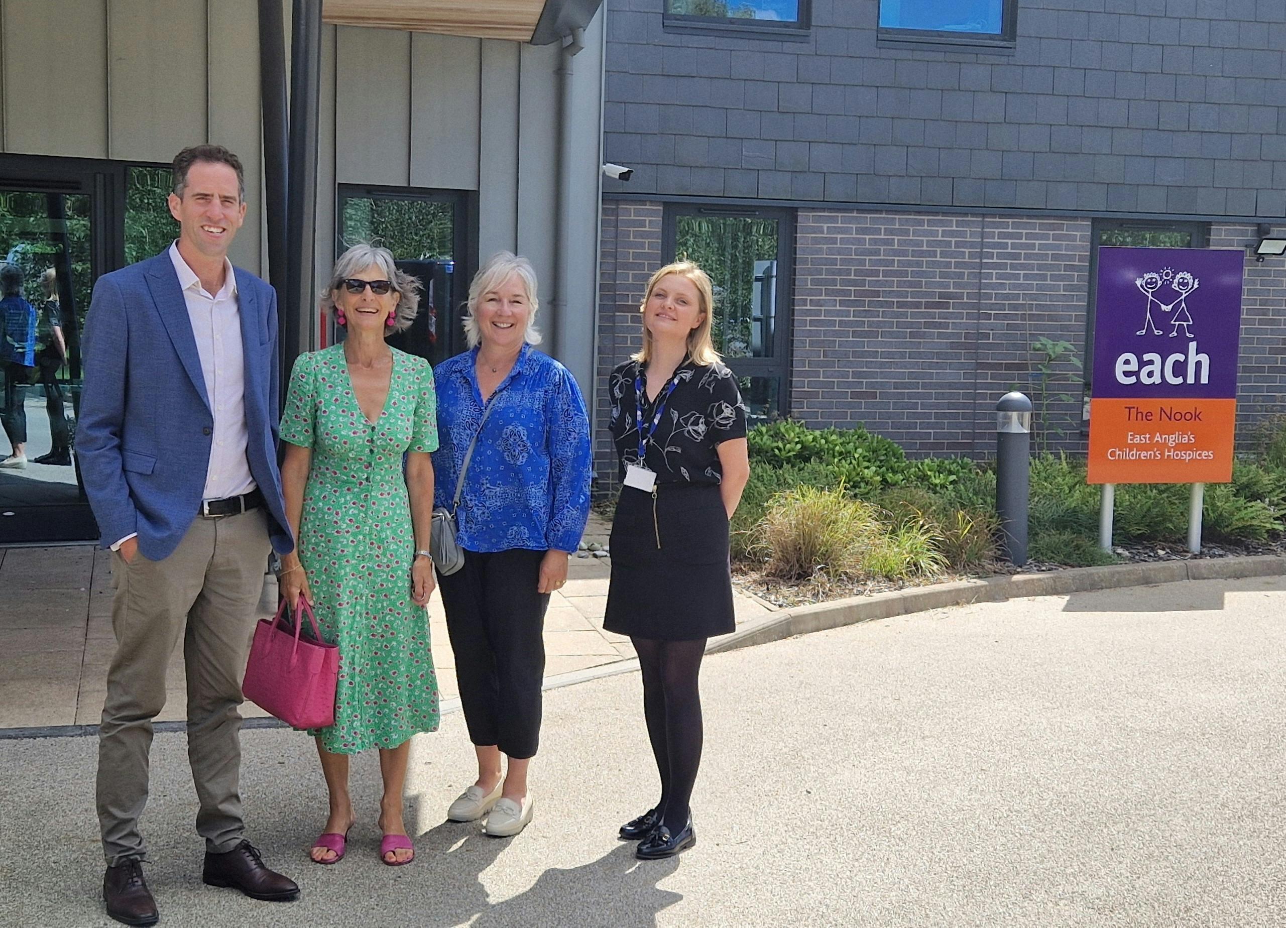 Pictured (L-R) Alastair Drew (ABGCT Trustee), Sarah Lusher (ABGCT Trustee), Alex Bartram (ABGCT Trustee) and Abbie Hammond (ABGCT Committee Member)